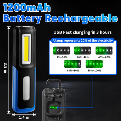 Viral Vault Magnetic Work Light – 500 Lumens