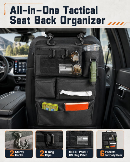 Viral Vault Tactical Seat Back Organizer