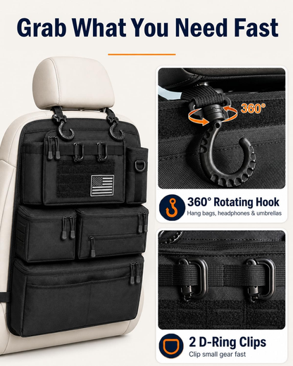 Viral Vault Tactical Seat Back Organizer
