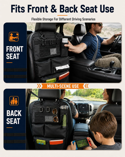Viral Vault Tactical Seat Back Organizer