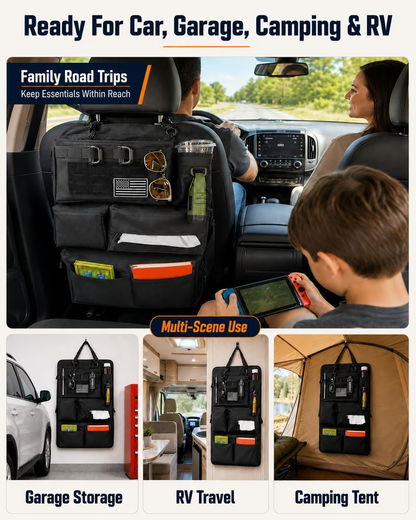 Viral Vault Tactical Seat Back Organizer