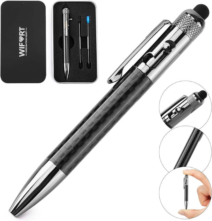 WIFORT Carbon Fiber Bolt-Action Pen with Stylus