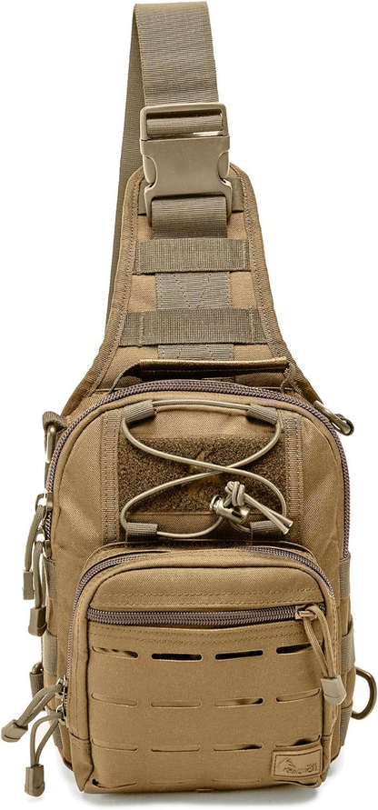 WOLF TACTICAL EDC Sling Bag - Concealed Carry Shoulder Bag for Range, Travel, Hiking, Outdoor Sports