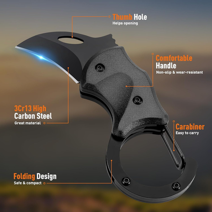 ZOOI Mini Carabiner Multitool