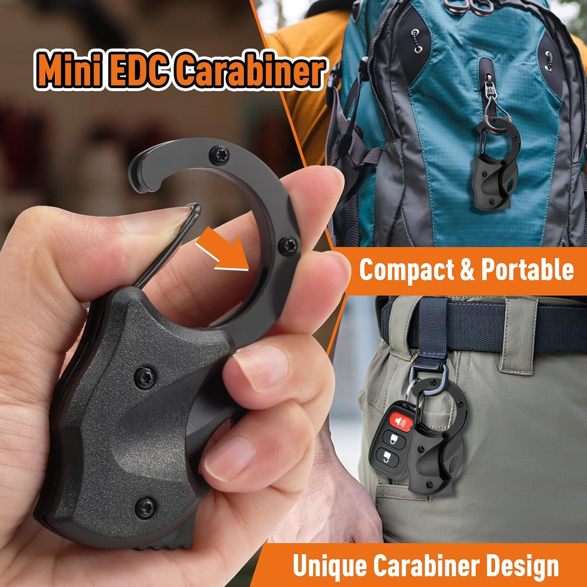 ZOOI Mini Carabiner Multitool