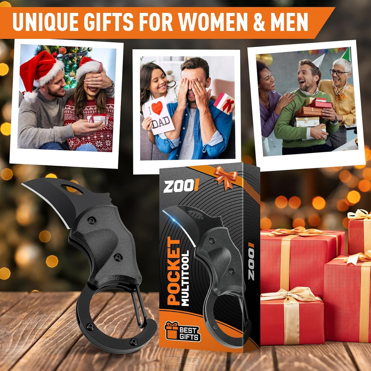 ZOOI Mini Carabiner Multitool