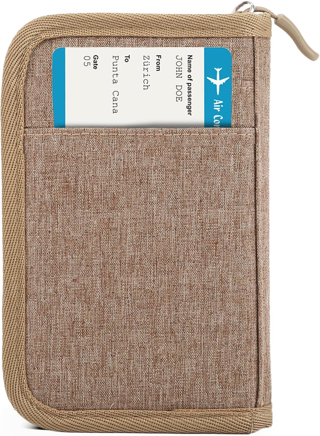 Viral Vault Leather Passport Holder — Genuine Leather, RFID Blocking & Air Tag Holder
