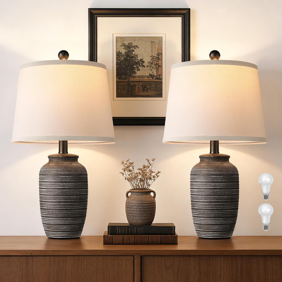 Viral Vault™ Noir Glow™ Vintage Ceramic Table Lamp
