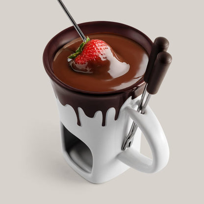 Swissmar F12064 4-Piece Nostalgia Chocolate Fondue Mug Set