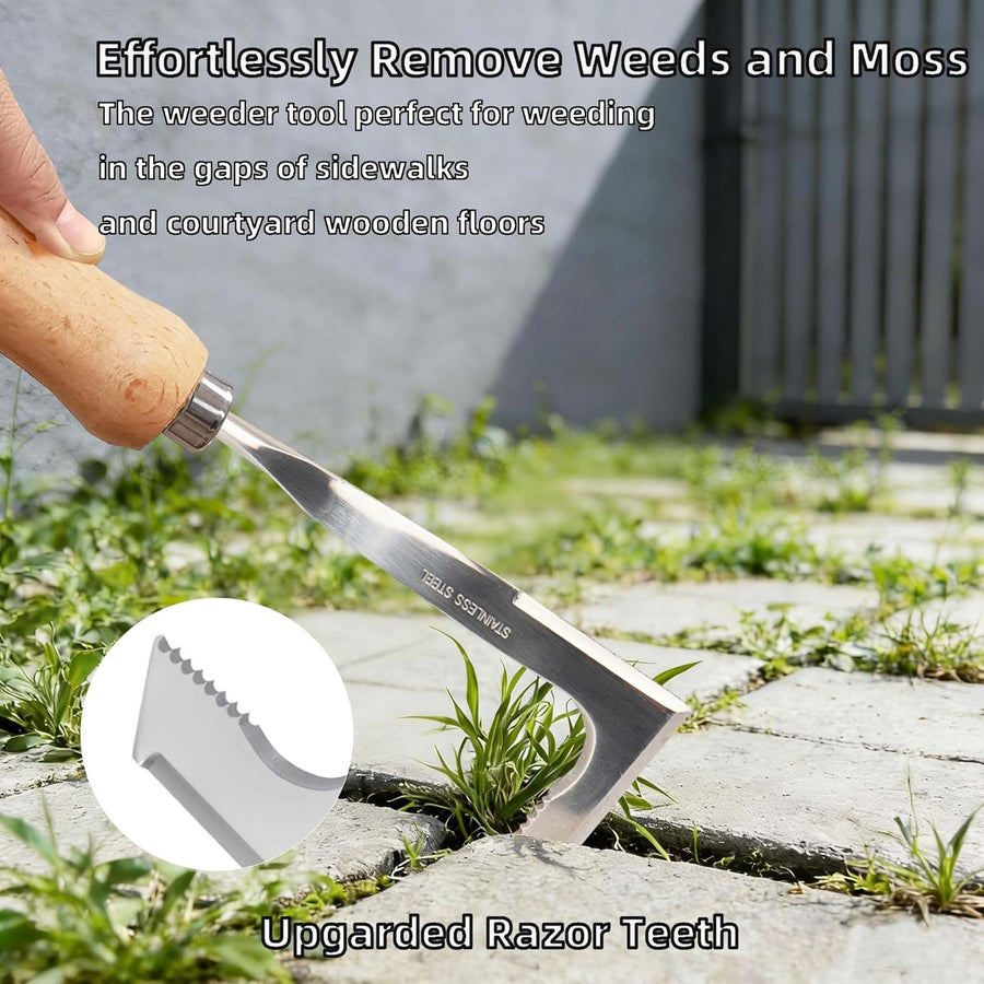 Crack Weeder, Stainless Steel Crevice Weeding Tool, Weeder Tool