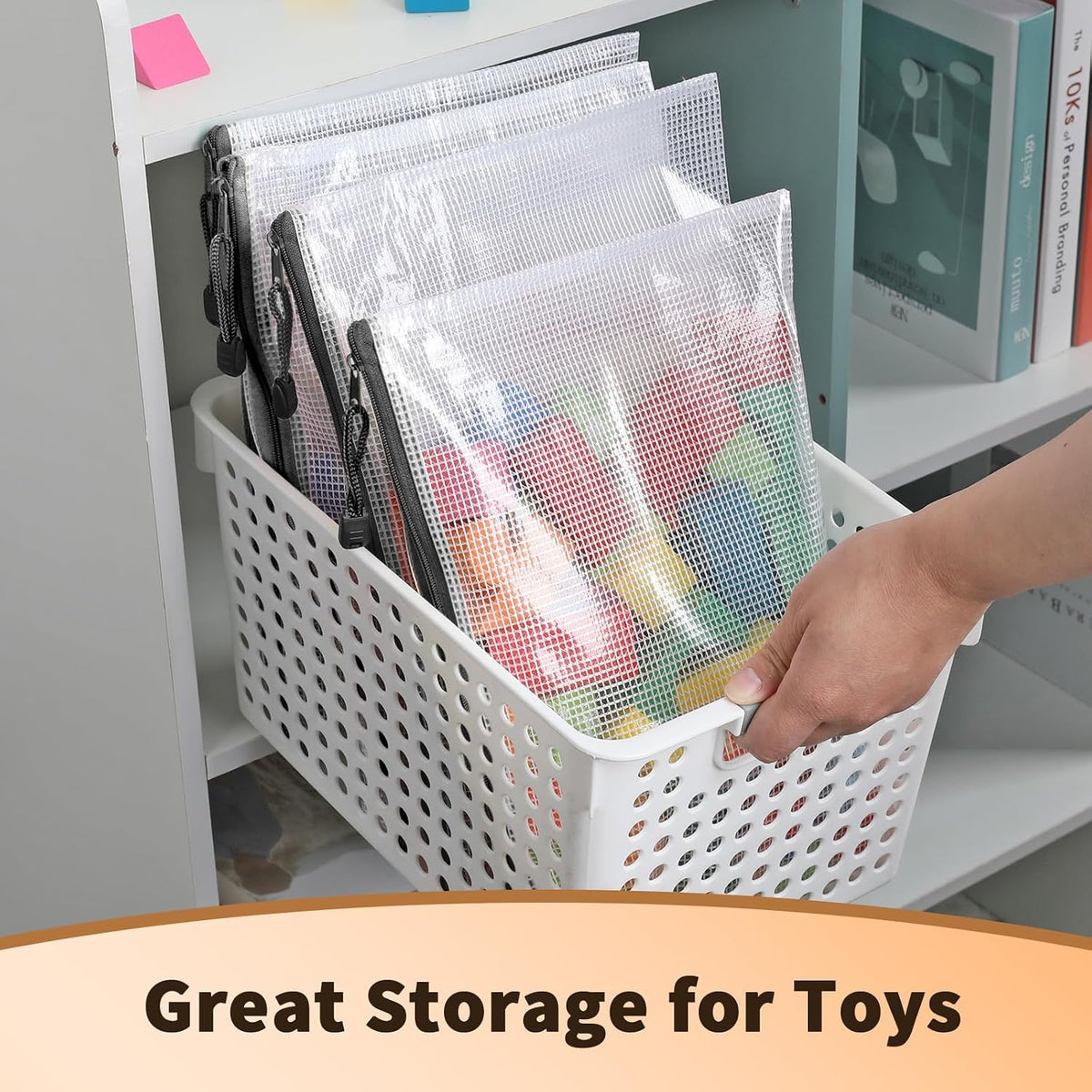18-Pack Clear PVC Zipper Storage Bags – Large Reusable Organizer Pouches