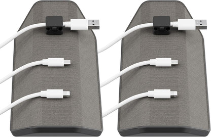 Viral Vault Magnetic Cable Holder — Weighted Base & 3 Magnetic Cable Clips