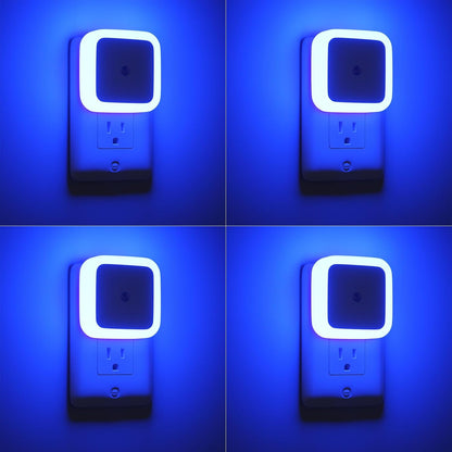 Sujeet Night Light, Night Lights Plug into Wall 4-Pack, Nightlight Plug in Night Lights, Dusk to Dawn Night Lamp Led Night Light for Bedroom, Bathroom, Hallway Warm White