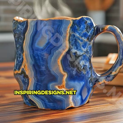 Mineral Crystal Coffee Mugs Resin Gift. Mineral Crystal Coffee Mugs Tumbler