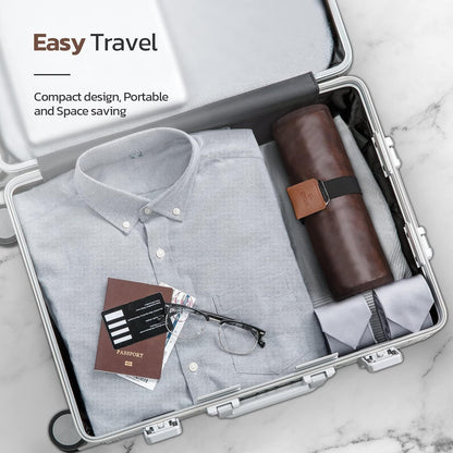 Men's Roll-Up Travel Toiletry Bag – 13 Pockets, Hanging Design & Wet-Dry Storage