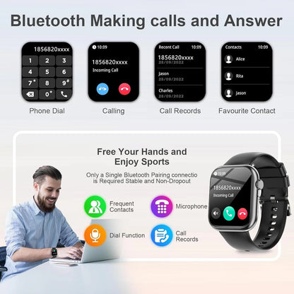 PulsePro™ HD Smartwatch | 1.85" Touchscreen Bluetooth Smart Watch for Android & iPhone