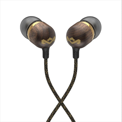 House of Marley Smile Jamaica: Wired Earphones with Microphone, Noise Isolating Design, and Sustainable Materials, Brass