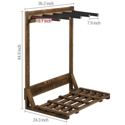 Damarco Wood Freestanding Ski/Snowboard Rack