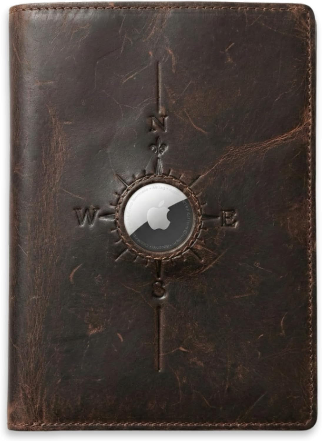  Viral Vault Leather Passport Holder — Genuine Leather, RFID Blocking & Air Tag Holder