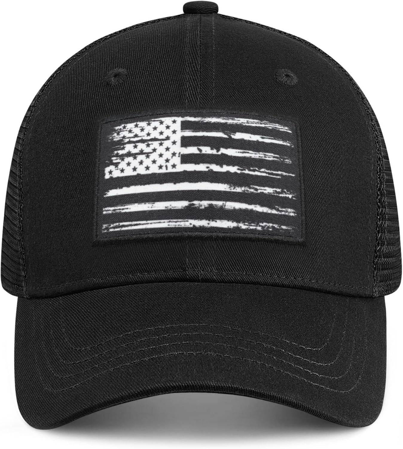 American Fish Flag Trucker Hat, Fishing Gifts for Men, Snapback Fishing Hat Perfect for Fishing and Daily Use