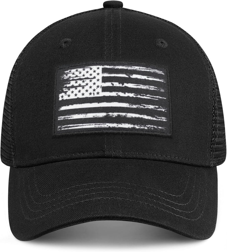 American Fish Flag Trucker Hat, Fishing Gifts for Men, Snapback Fishing Hat Perfect for Fishing and Daily Use