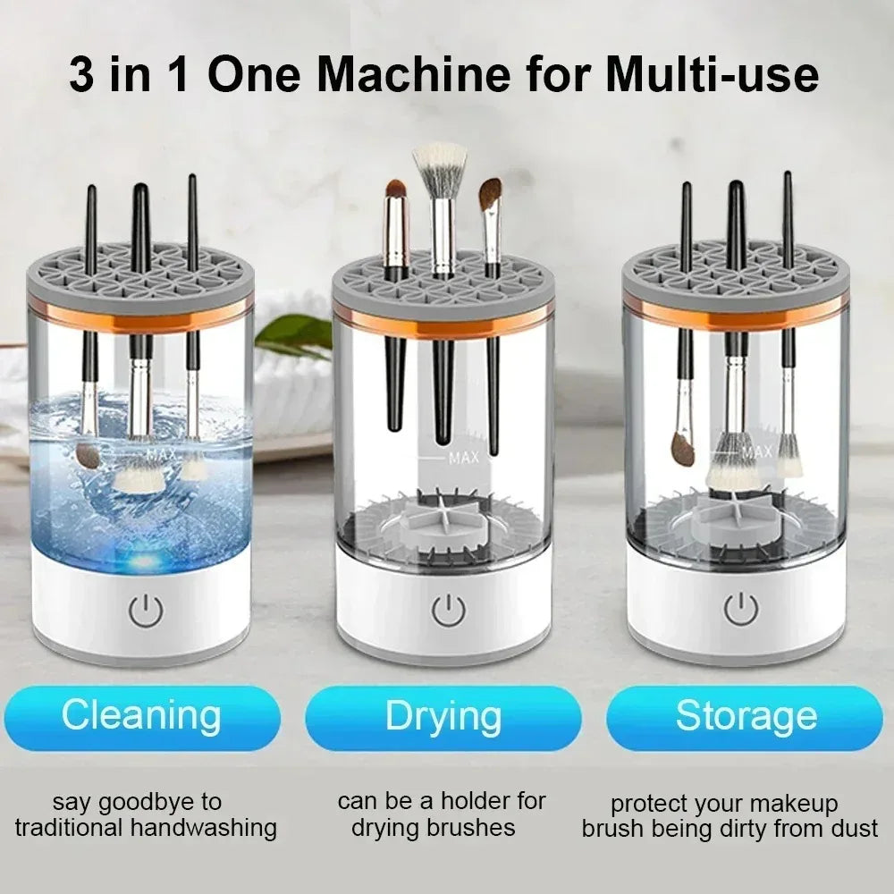 New Electric Automatic Rotating Makeup Brush Cleaner Cosmetic Brush Washing Machine