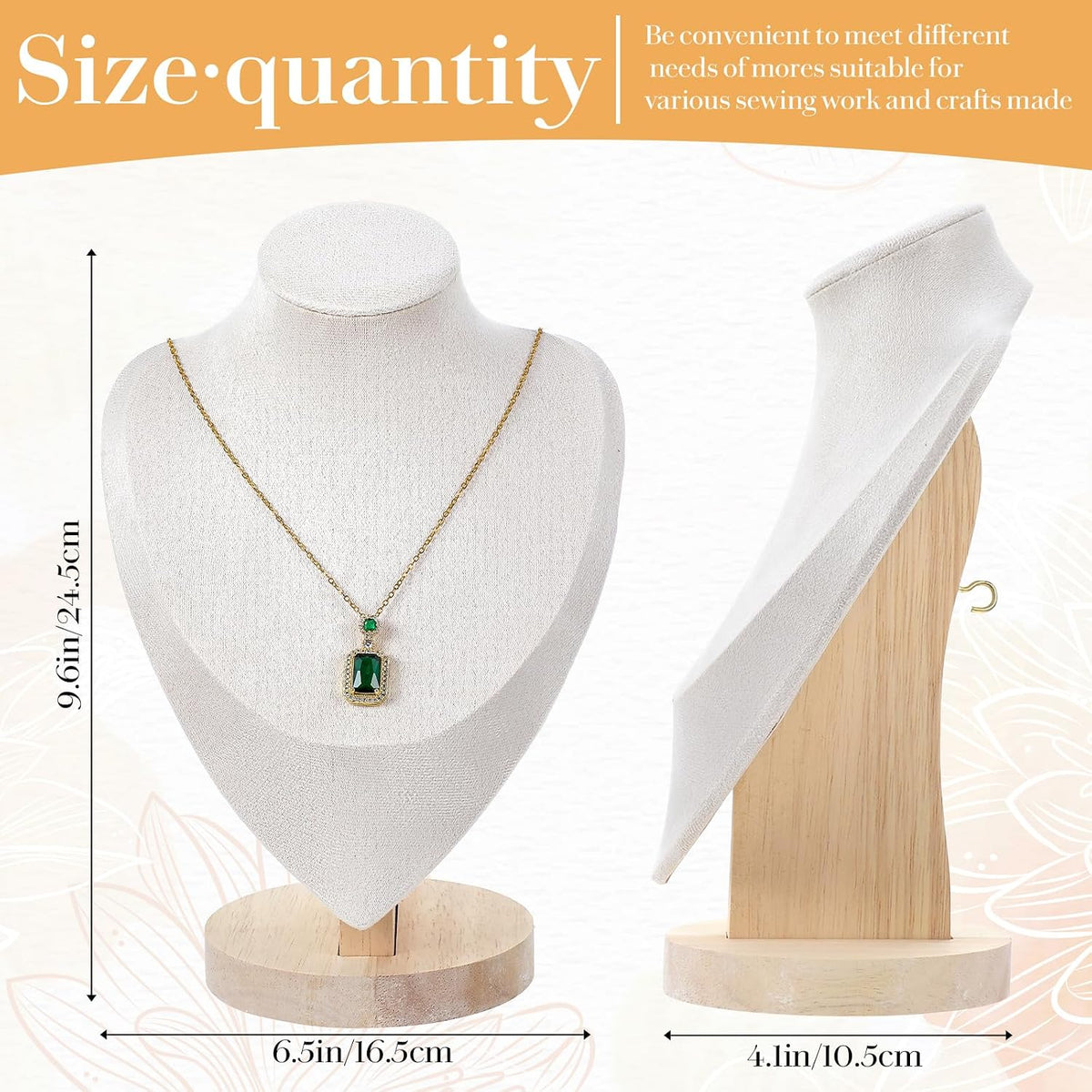 Viral Vault™ Luxe Display™ — 3-Piece Jewelry Necklace Display Stand Set