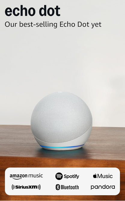 Echo Dot (Newest Model) - Vibrant Sounding Speaker, Designed for Alexa+, Great for Bedrooms, Dining Rooms and Offices, Charcoal