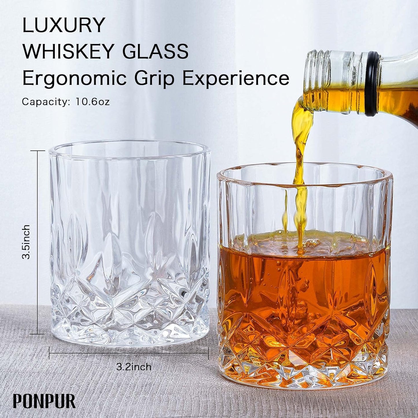 Gift Whiskey Decanter Set with 2 Glasses, Unique Cool Dad Birthday Gift from Daughter Son, Best Christmas Retirement Present for Man Father