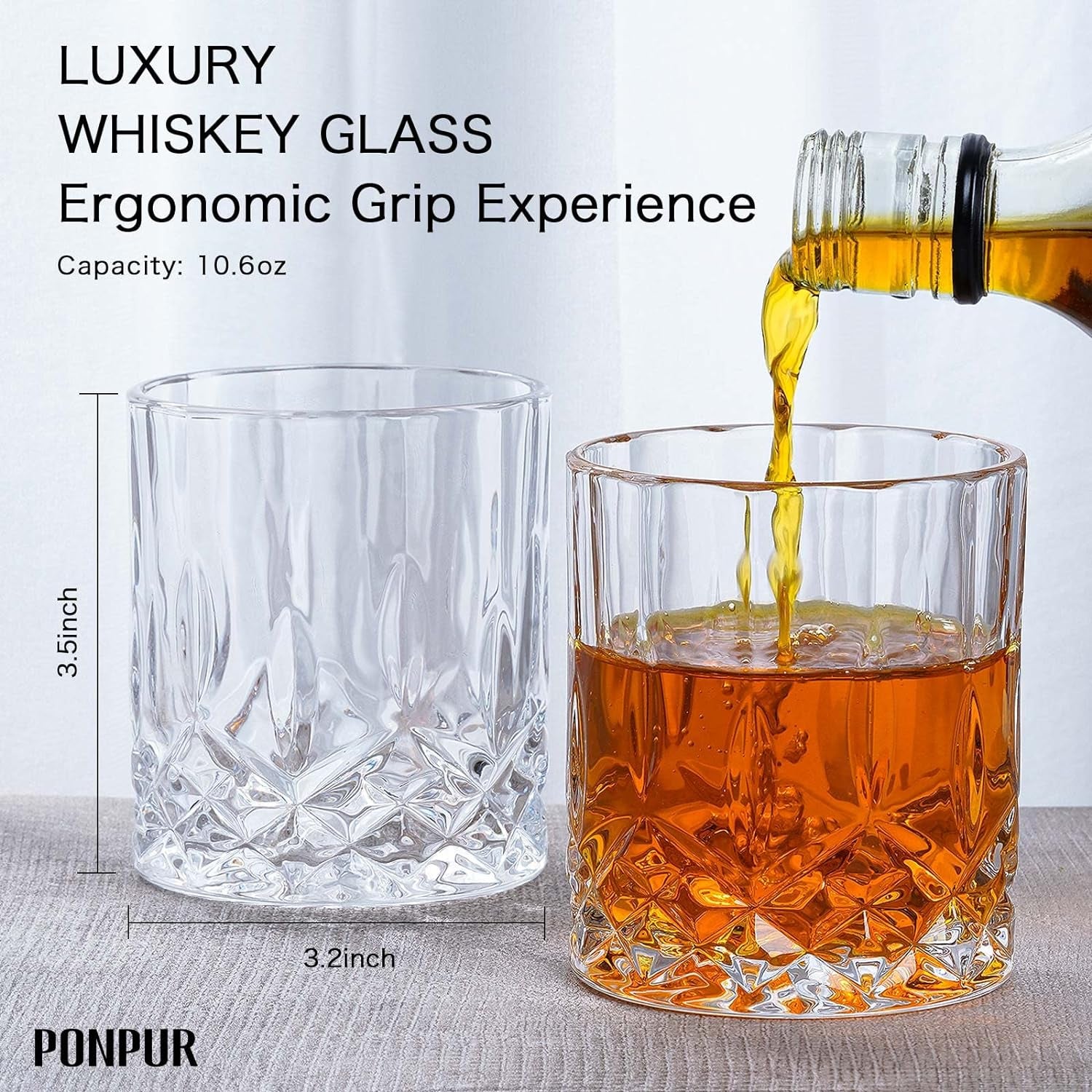 Gift Whiskey Decanter Set with 2 Glasses, Unique Cool Dad Birthday Gift from Daughter Son, Best Christmas Retirement Present for Man Father