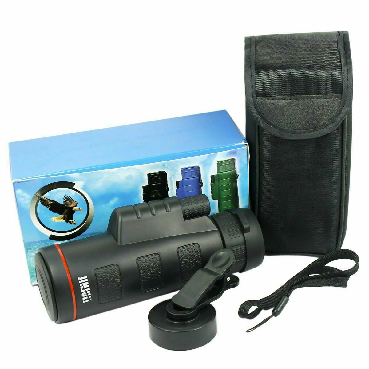 35x50 HD Monocular Telescope for Smartphone – High Power 35X Zoom with Universal Phone Adapter, Low Light Vision & 50mm Lens for Hunting, Hiking & Travel