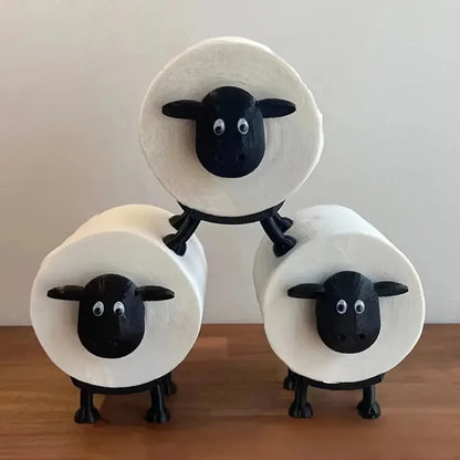 Cute Animal Shaped Toilet Paper Holder, Funny Toilet Paper Holder Standing Bathroom Paper Towel Holder for Bathroom Decoration