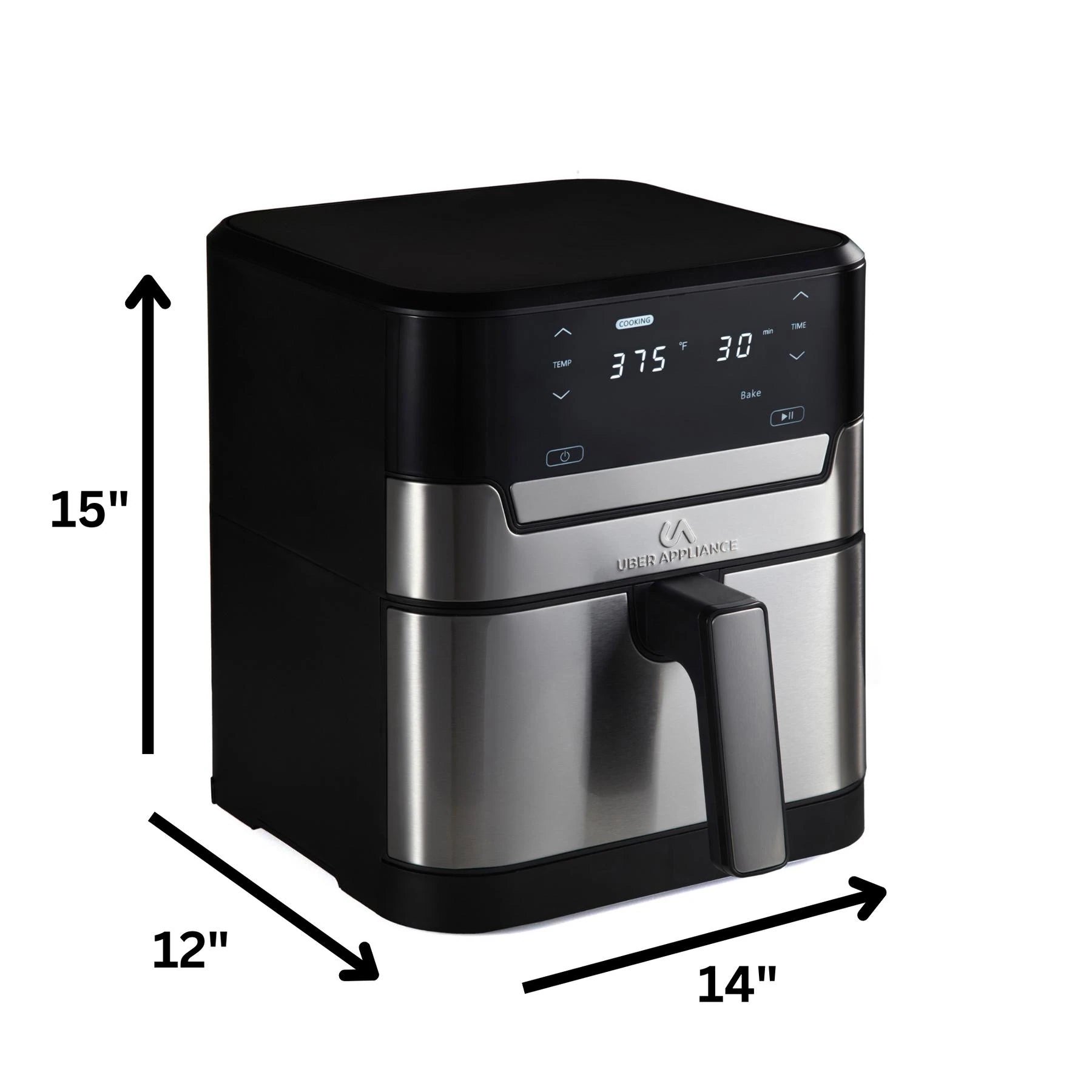 Uber Appliance Air Fryer XL 7 Quart – Digital Ceramic Non Stick Air Fryer