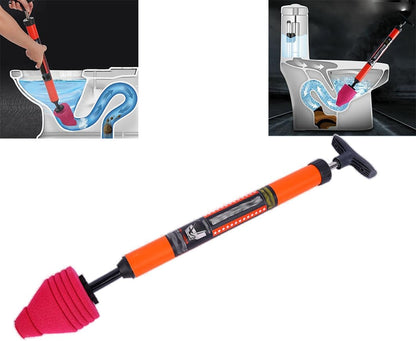High Pressure Toilet Flush, Toilet Snake, Toilet Air Plunger, Toilet Air Flush, Heavy Duty Toilet Flush, Bathroom Kitchen Tub Plumbing Cleaning Tool (2)