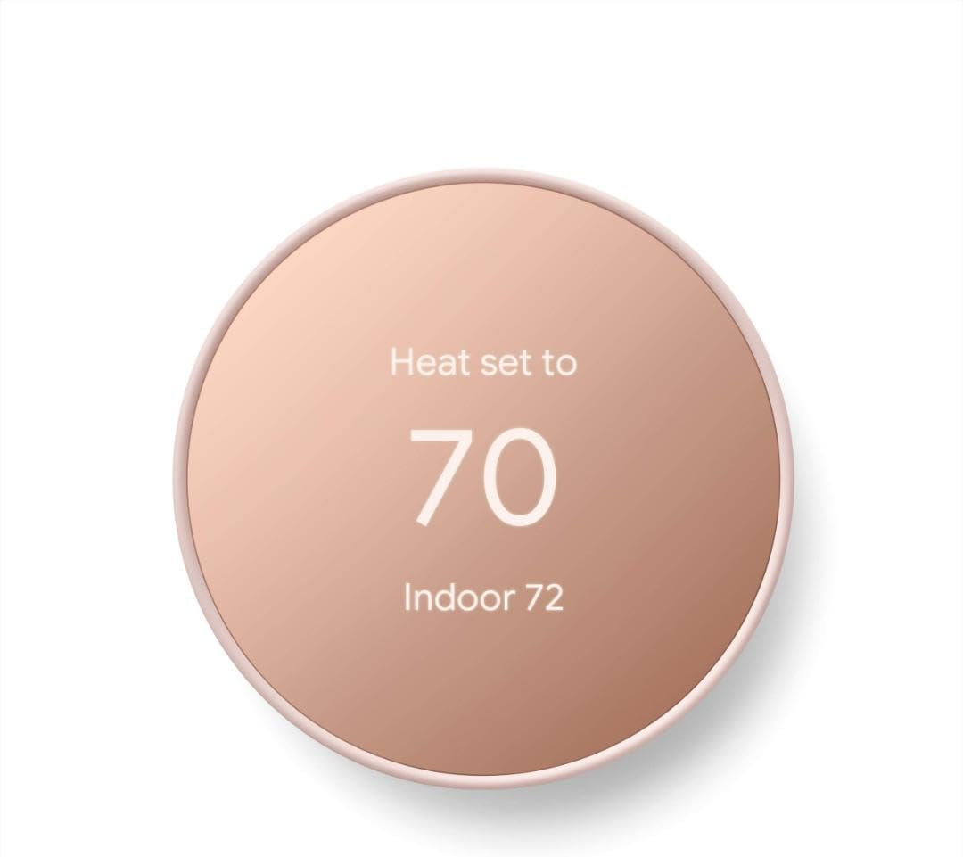 Google Nest Thermostat - Smart Thermostat for Home - Programmable Wifi Thermostat - Snow