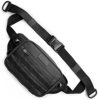Fitdom Tactical Everyday Sling Bag – Heavy-Duty EDC Crossbody Bag with MOLLE Webbing
