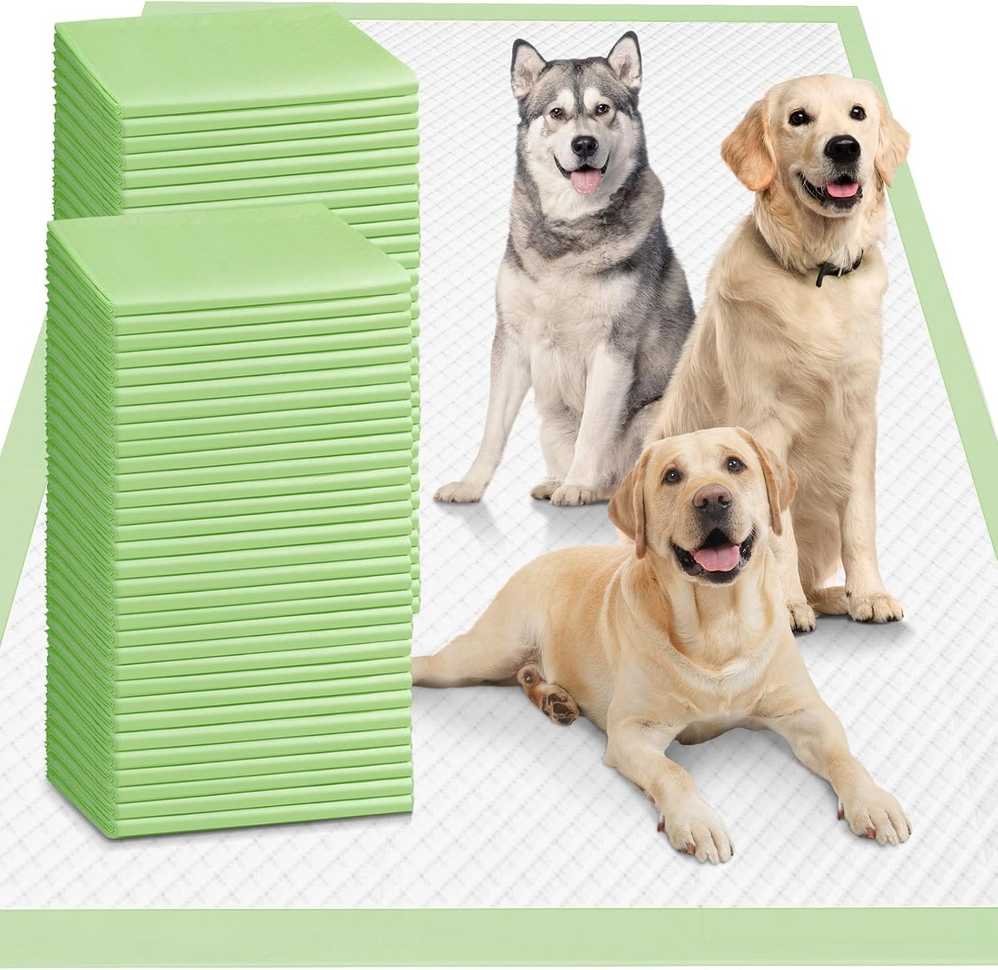 **Vault Pet Finds™ Ultra Absorbent XXXXL Dog Training Pads – 36" x 36" Jumbo Disposable Pee Pads, Heavy Absorbency, Leak-Proof, Quick-Dry for Dogs, Cats & Rabbits (30 Count)**