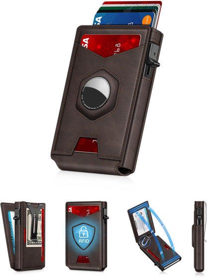Viral Vault SmartTrack Pop-Up Wallet — RFID Protection & Air Tag Holder