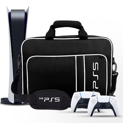 PS5 Travel and Protective Case for Console, Controllers, Game Cards, and Headset - Compatible with PS5 Disc and Digital Editions