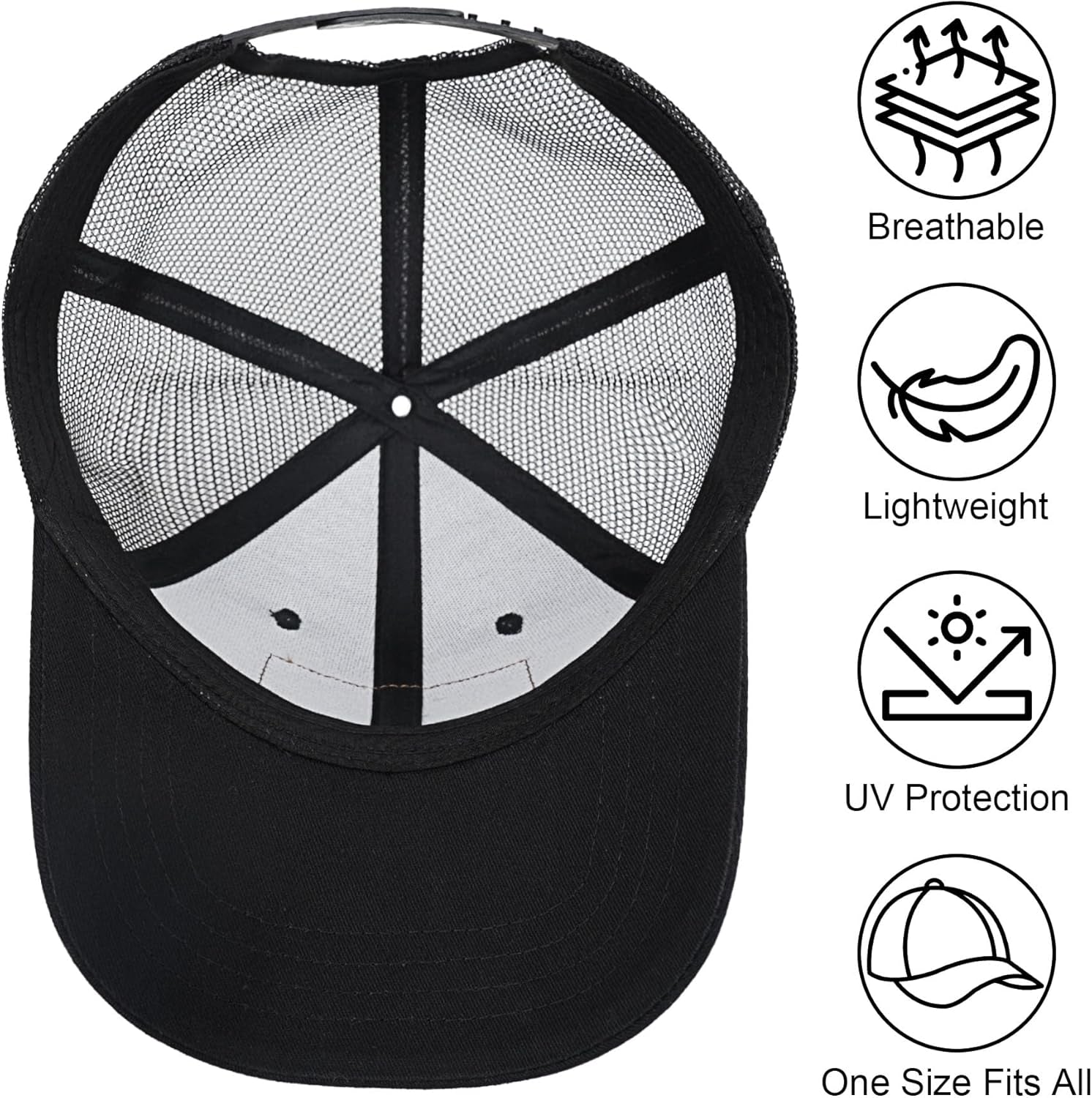 American Fish Flag Trucker Hat, Fishing Gifts for Men, Snapback Fishing Hat Perfect for Fishing and Daily Use