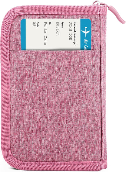 Viral Vault Leather Passport Holder — Genuine Leather, RFID Blocking & Air Tag Holder
