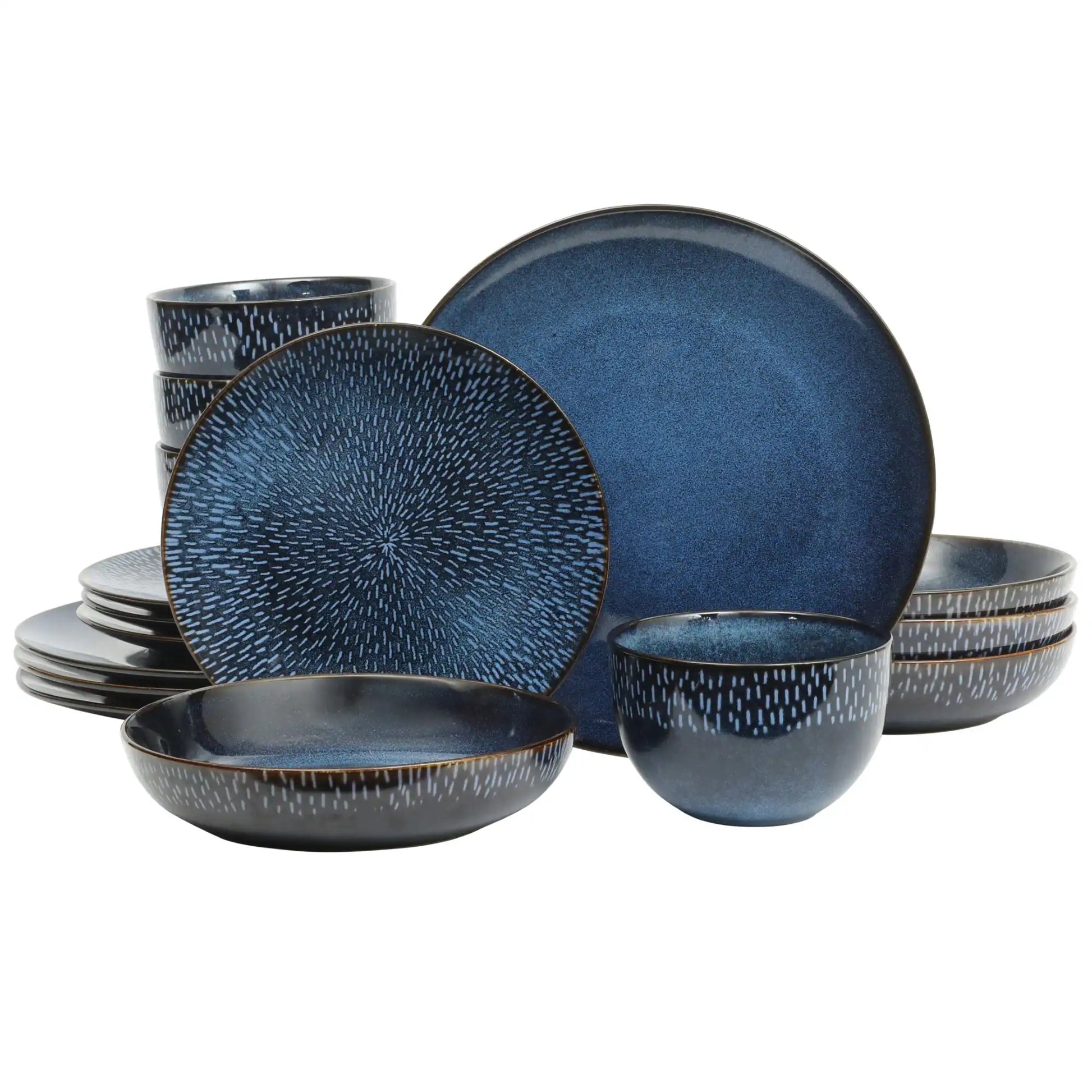 Matisse 16-Piece Dinnerware Set - Cobalt