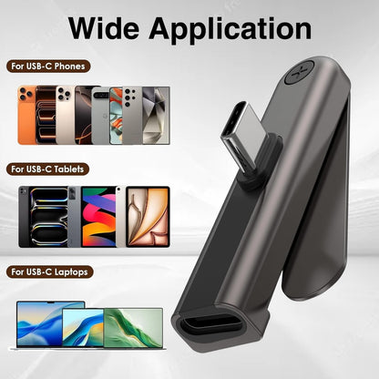 2-in-1 USB-C Fast Charging Cable with Foldable Phone Stand – 240W PD 3.1