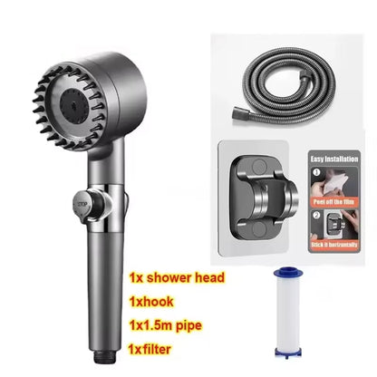 Vault Pressure Pro™  Shower Head Kit / High Pressure Shower Head High Pressure Bathroom Shower 3Mode Adjustable Spray with Massage Water Filter 2026