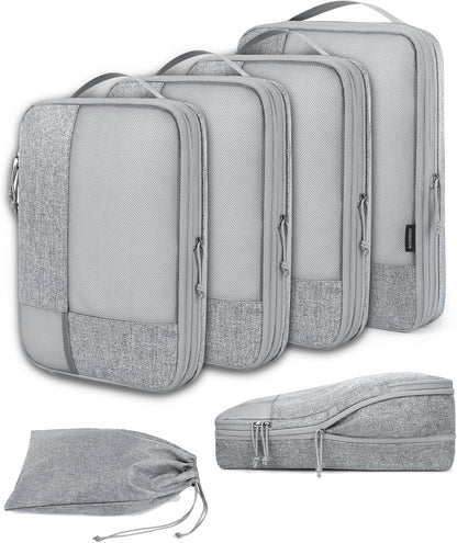 Viral Vault Compression Packing Cubes — 6-Piece Travel Organizer Set
