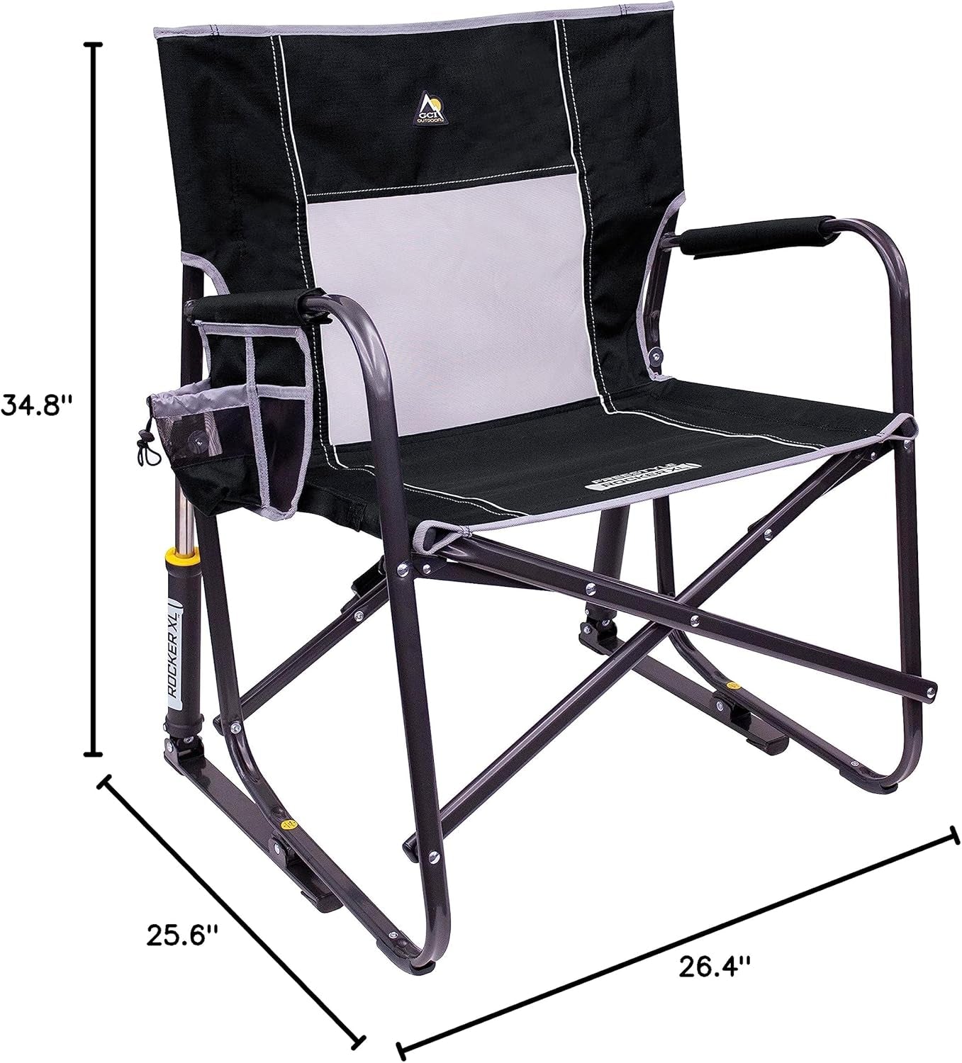 GCI Outdoor Freestyle Rocker XL Portable Folding Rocking Chair and Outdoor Camping Chair