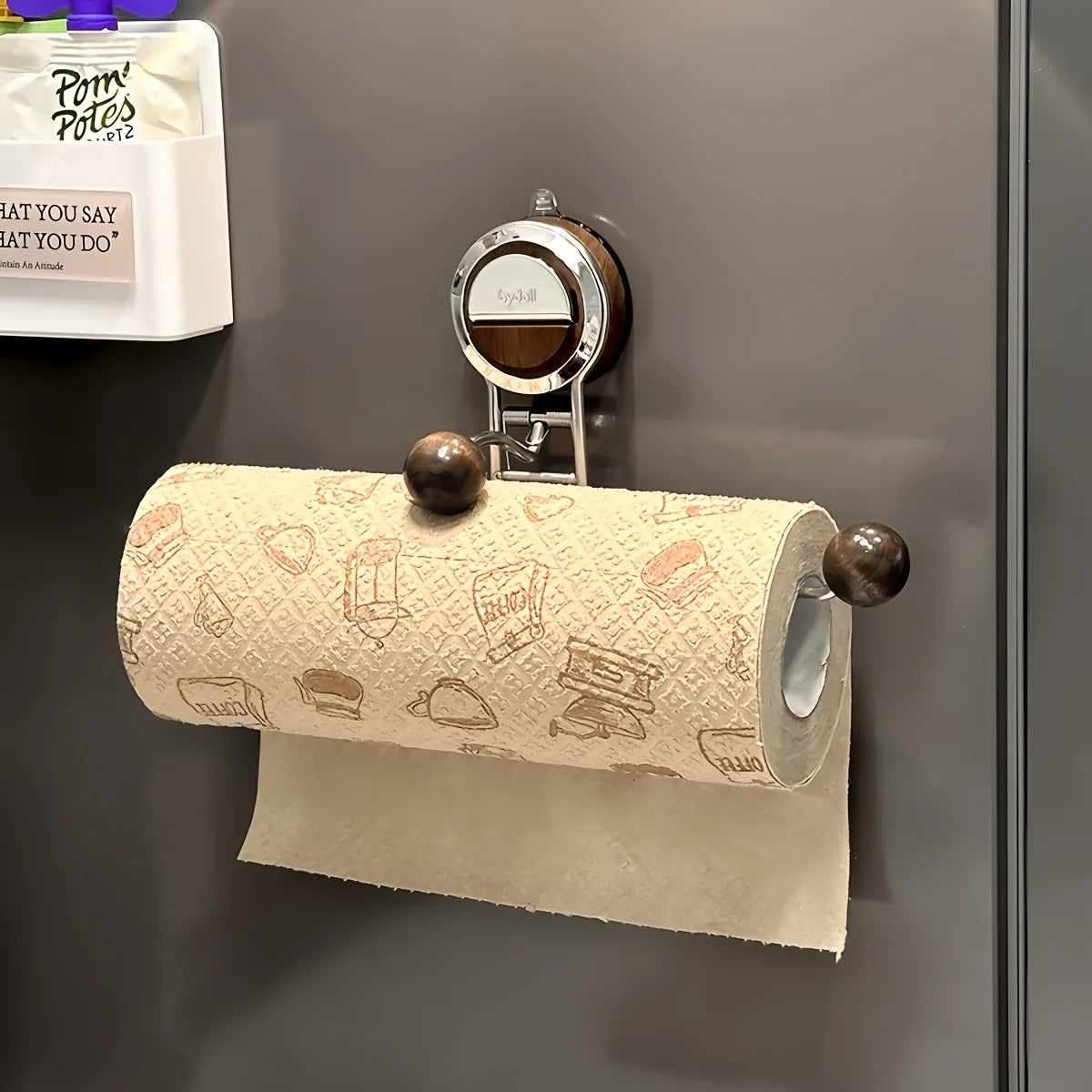 Suction Cup Kitchen Paper Towel Holder Stainless Steel Toilet Paper Holder Tissue Hanger Roll Holder for Bathroom Accessories