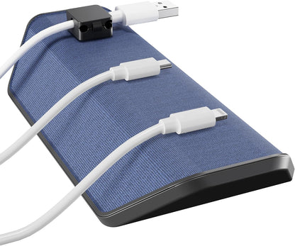 Viral Vault Magnetic Cable Holder — Weighted Base & 3 Magnetic Cable Clips