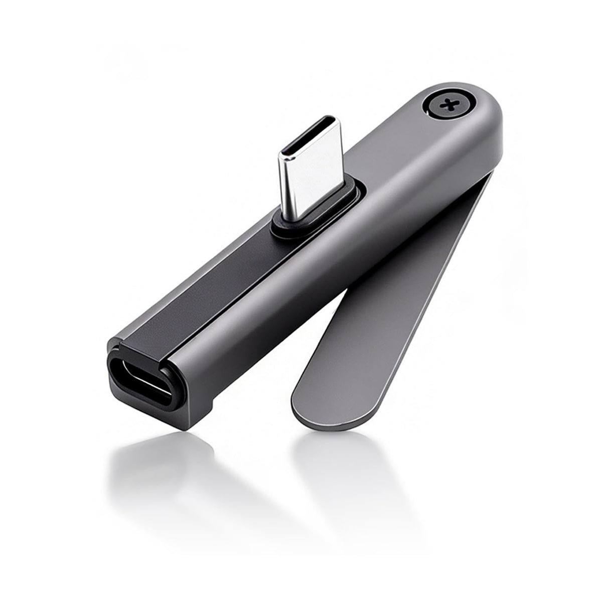 2-in-1 USB-C Fast Charging Cable with Foldable Phone Stand – 240W PD 3.1