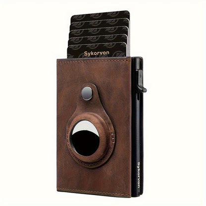 Viral Vault SmartTrack RFID Wallet — Slim Pop-Up Card Holder with AirTag Holder